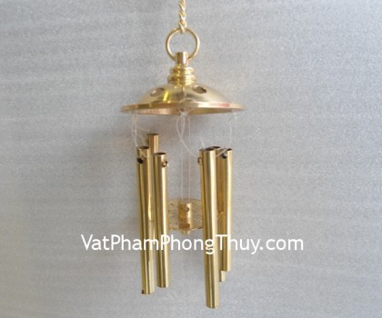 Chuông gió đồng chữ phúc 1 quả FCG1271